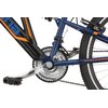 Rower młodzieżowy INDIANA X-Rock 1.4 24 cale dla chłopca Czarno-niebieski Wiek 7 lat