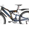 Rower młodzieżowy INDIANA X-Rock 1.4 24 cale dla chłopca Czarno-niebieski Rozmiar ramy [cal] 17