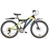 Rower młodzieżowy INDIANA X-Rock 1.6 26 cali dla chłopca Czarno-żółty Rama Stalowa, 17"
