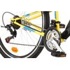 Rower młodzieżowy INDIANA X-Rock 1.6 26 cali dla chłopca Czarno-żółty Wiek 11 lat