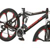 Rower górski MTB INDIANA X-Rock 4.6 M17 26 cali męski Czarno-czerwony Przerzutka tylna marka Shimano