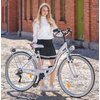 Rower miejski INDIANA Moena S7B 28 cali damski Biały 2021 Liczba kół 2