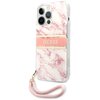 Etui GUESS Marble Strap do Apple iPhone 13 Pro Max Różowy Seria telefonu iPhone