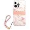 Etui GUESS Marble Strap do Apple iPhone 13 Pro Max Różowy Model telefonu iPhone 13 Pro Max