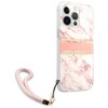 Etui GUESS Marble Strap do Apple iPhone 13 Pro Max Różowy Kompatybilność Apple iPhone 13 Pro Max