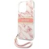 Etui GUESS Marble Strap do Apple iPhone 13 Pro Max Różowy Typ Etui nakładka