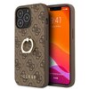 Etui GUESS 4G Ring Case do Apple iPhone 13 Pro Brązowy