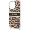 Etui GUESS Leopard Gold Stripe Crossbody do Apple iPhone 13 Pro Złoty Typ Etui nakładka