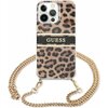 Etui GUESS Leopard Gold Stripe Crossbody do Apple iPhone 13 Pro Złoty Seria telefonu iPhone