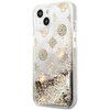 Etui GUESS Peony Liquid Glitter do Apple iPhone 13 Mini Złoty Seria telefonu iPhone