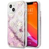 Etui GUESS Peony Liquid Glitter do Apple iPhone 13 Mini Różowy