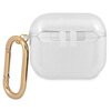 Etui na słuchawki GUESS 4G Glitter do Apple Airpods 3 Przezroczysty Możliwość ładowania Nie