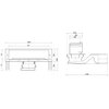 Odpływ liniowy BRAVAT Super Wall Drain 36 cm Długość [cm] 36