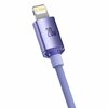 Kabel USB-C - Lightning BASEUS Crystal Shine 1.2 m Fioletowy Gwarancja 6 miesięcy