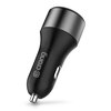 Ładowarka samochodowa CRONG Power Car Charger USB-C PD 45W/USB QC 3.0 18W Czarny Napięcie wejściowe [V] 12 - 24