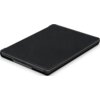 Czarne etui na czytnik Kindle Paperwhite 5/Signature Edition TECH-PROTECT SmartCase, wykonane z materiału o teksturowanej powierzchni, widoczne z perspektywy lekko z góry. Produkt ma zaokrąglone rogi i wycięcie na port ładowania.