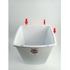 U Kosz na śmieci CURVER 175919 Click-It 50 L Szary Materiał Plastik