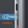 Hub BASEUS Metal Gleam CAHUB-CU0G USB Typu C, Pasywny Dodatkowe informacje Plug&Play