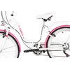 Rower młodzieżowy INDIANA Moena 24 cale dla dziewczynki Biało-różowy Liczba biegów 7