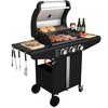 Grill gazowy KOLER Relish v1 Compact Czarny 9.6 kW 47 x 40 cm Materiał wykonania rusztu Żeliwo