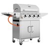 Grill gazowy KOLER Relish v2 Srebrny 16 kW 66 x 40 cm Liczba palników 4 + 1