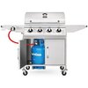 Grill gazowy KOLER Relish v2 Srebrny 16 kW 66 x 40 cm Materiał wykonania grilla Stal nierdzewna