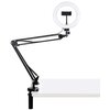 Lampa pierścieniowa LED PULUZ ze statywem stołowym PKT3089B