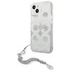 Etui GUESS Peony Chain Collection do Apple iPhone 13 Mini Srebrny Seria telefonu iPhone