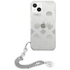 Etui GUESS Peony Chain Collection do Apple iPhone 13 Mini Srebrny Model telefonu iPhone 13 Mini