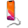 Etui GUESS Peony Chain Collection do Apple iPhone 13 Mini Srebrny Dominujący kolor Srebrny
