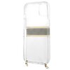 Etui GUESS 4G Gold Stripe do Apple iPhone 13 Mini Przezroczysty Gwarancja 24 miesiące