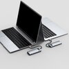 Hub BASEUS Metal Gleam 5w1 USB Typu C, Pasywny Szary Porty wyjścia HDMI - 1 szt.