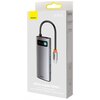 Hub BASEUS Metal Gleam 5w1 USB Typu C, Pasywny Szary Liczba portów wyjściowych [szt.] 5