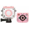 Kamera KIDS EXTRALINK H18 Różowa, filmy 1080p 30fps, bateria 900mAh, szczelność IP68 Wodoodporność Tak