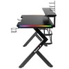 Biurko gamingowe HUZARO Hero 5.0 RGB Czarny Podświetlenie Tak
