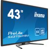 Monitor IIYAMA ProLite X4373UHSU-B1 42.5" 3840x2160px 3 ms [GTG] Częstotliwość odświeżania obrazu [Hz] 60