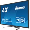 Monitor IIYAMA ProLite X4373UHSU-B1 43" 3840x2160px 3 ms Częstotliwość odświeżania obrazu [Hz] 60