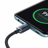 Kabel USB-C - USB-C BASEUS Crystal Shine 1.2m Czarny Długość [m] 1.2