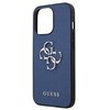 Etui GUESS Saffiano 4G Metal Logo do Apple iPhone 13 Pro Niebieski Dominujący kolor Niebieski