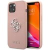 Etui GUESS Saffiano 4G Big Silver Logo do Apple iPhone 13 Różowy
