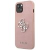 Etui GUESS Saffiano 4G Big Silver Logo do Apple iPhone 13 Różowy Seria telefonu iPhone