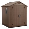 Domek narzędziowy KETER Darwin 6x6 Brązowy 190 x 182 x 221 cm Możliwość montażu półek Nie