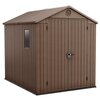 Domek narzędziowy KETER Darwin 6x8 Brązowy 190 x 244 x 221 cm Możliwość montażu półek Nie