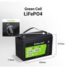 Akumulator GREENCELL CAV13 125Ah 12.8V Maksymalny prąd ładowania [A] 50