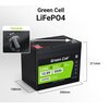 Akumulator GREENCELL CAV06 50Ah 12.8V Maksymalny prąd ładowania [A] 25