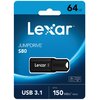 Pendrive LEXAR JumpDrive S80 64GB, USB 3.2 Gen. 1 (USB 3.0), Odczyt 150 Mb/s, Zapis 60 Mb/s Interfejs USB 3.2 Gen. 1