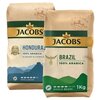Zestaw kaw ziarnistych JACOBS Origins Brazil Arabica 1 kg + JACOBS Origins Honduras Arabica 1 kg.