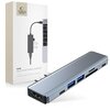 Hub TECH-PROTECT V5-HUB 7w1 USB Typu C, Pasywna Szary