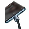 Kabel USB-C - USB-C BASEUS Crystal Shine 2m Czarny Obsługiwane zasilanie [W] do 100
