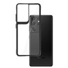 Etui 3MK Satin Armor Case+ do Samsung Galaxy S21 Ultra 5G Przezroczysto-czarny
